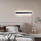 KELUOLY Modern Plug in Wall Sconces, 23.6 inch Frosted Black LED Long Wall - Image 5