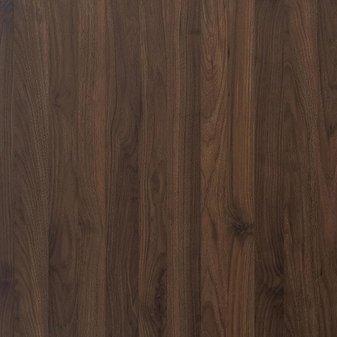 BOMENG Large Walnut Wood Wallpaper Peel and Stick Matte 48"x118" Dark Brown by BOMENG