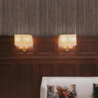 Tempaper Textured Brown & Metallic Silver Faux Grasscloth Removable Peel and - Image 7