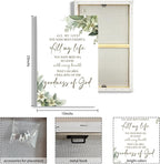 HIWX Christian Wall Decor, All My Life You Have Been Faithful Bible Verse - Image 8