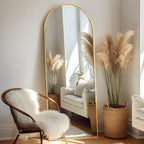 Prywot Arched Floor Mirror, 57 "x 20" Full Length Mirror Wall Mirrors Hanging by Prywot