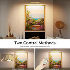 Afyuol Picture Lights for Wall, Brushed Gold Battery Operated Picture Light - Image 8