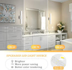 Combuh Modern Bathroom Vanity Light Fixtures Above Mirror Soft Shadow Free - Image 5