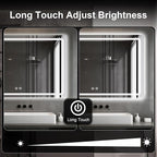 LED Bathroom Mirror, 48 x 36 Inch Anti-Fog Wall Mirror - Image 3