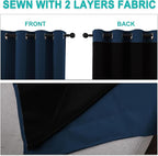 NICETOWN Total Shade Curtains and Draperies, Heavy-Duty Full Light Shading - Image 5