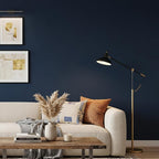 FUKU MON 24"x394" Navy Blue Peel and Stick Wallpaper Matte Blue Contact Paper - Image 5