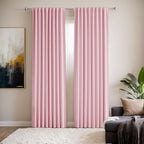 Pink Curtains Blackout for Girls Bedroom 2 Panels Set by Grichril