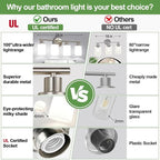 Zarbitta 4-Light Bathroom Light Fixtures, Brushed Nickel Modern Vanity Lights - Image 2