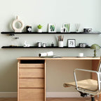 Long Floating Shelves for Wall Decor, Long Wall Mounted Storage Shelf for - Image 2