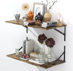 Deep Floating Shelves for Wall Set of 3, 24W x 12 Inch Deep Floating Shelves - Image 7