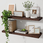 Marsmiles Wood Floating Shelves by Marsmiles