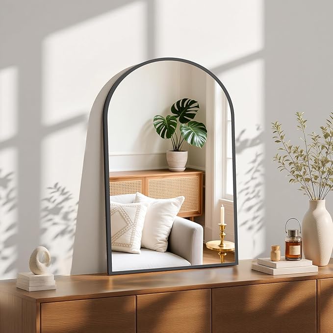 NEWBULIG 22X30 Inch Arched Bathroom Mirror by NEWBULIG