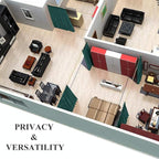 NICETOWN Noise Reducing Room Dividers Curtains Screens Partitions, Full-Length - Image 6