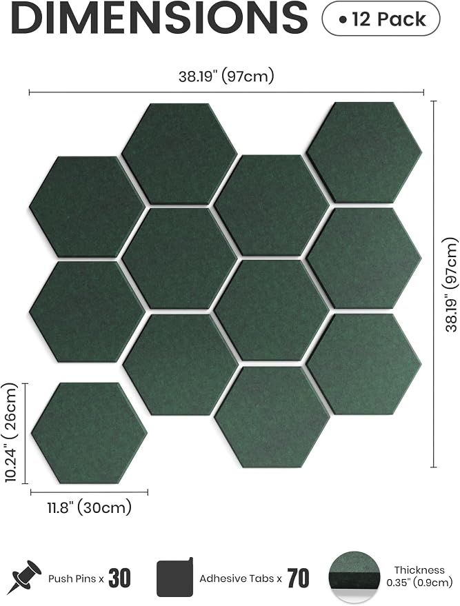 Fluxynara Hexagon Cork Board Alternative - Image 2