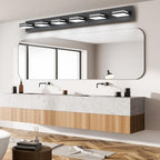 SineRise LED Modern Bathroom Vanity Light Fixtures, Matte Black Modern Acrylic - Image 6