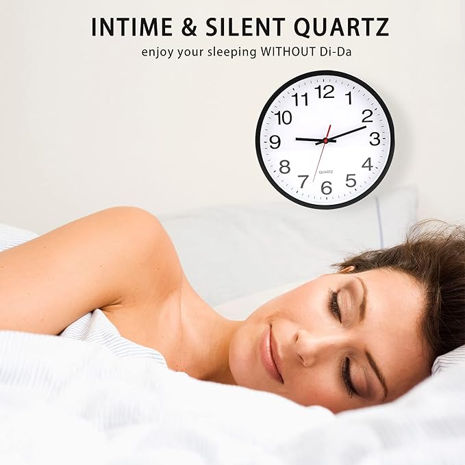 OceeK Wall Clock, Silent Non-Ticking, Modern Small Wall Clocks 8 Inch, Quality - Image 3
