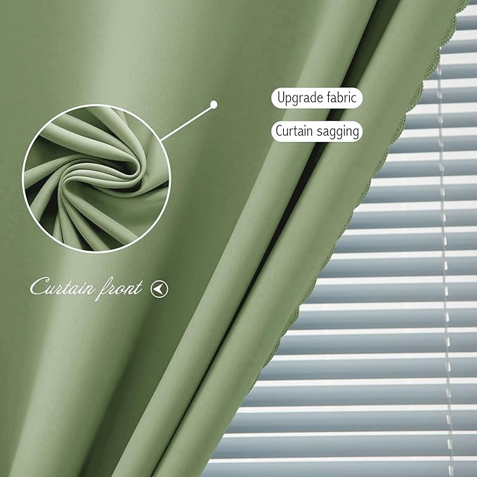 Thermal Blackout Curtains with Self-Adhesive Tape, No Rod No Drill Easy Install - Image 5
