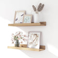 Floating Shelves for Wall Decor, Wall Mounted Wood Storage Shelf for Bedroom by Unknown
