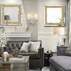 2 Piece Wall Mirrors, Crush Diamond Wall Decor - Image 5