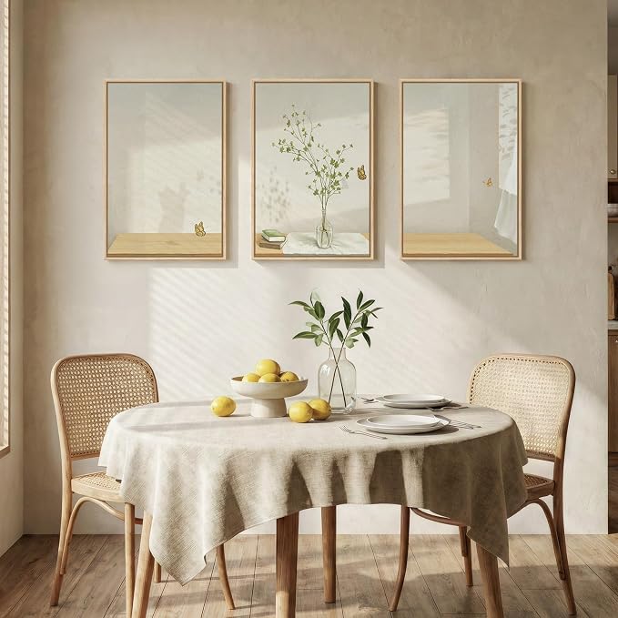 Framed Botanical Neutral 3 Piece Wall Art - Image 8