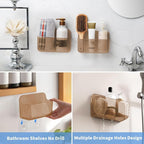 Diesisa 2pc Acrylic Wall Mount Organizer, Adhesive Cabinet Door Organizer - Image 5