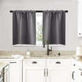 NICETOWN Short Curtains, Home Decoration Thermal Insulated Rod Pocket Blackout by NICETOWN