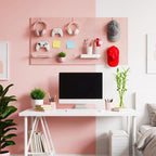 Peg Board, 3 Pack Metal Pegboard Panels Pink Pegboards Wall Organizer - Image 9
