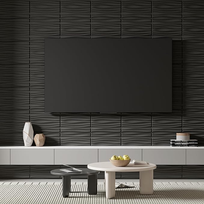 Art3d 24-Pack 3D Wall Panels for Interior Home Décor, PVC Wavy Textured Accent - Image 7