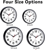 Roymnie Atomic Wall Clock 12 Inch, Modern Clock Battery Operated Classic Analog - Image 5