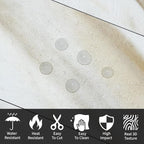 AULIGET 4-Piece Calacatta Gold Marble Look Peel and Stick Backsplash Wall Tiles - Image 3