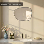 PERFNIQUE Irregular Wall Mirror Asymmetrical Mirror, Decorative Modern Wall - Image 4