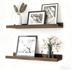 Floating Shelves for Wall Decor, Wall Mounted Wood Storage Shelf for Bedroom by Unknown
