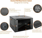Tecmojo 6U Wall Mount Server Cabinet IT Network Rack Enclosure Lockable Door - Image 3