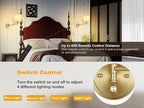 Plug in Wall Sconces with Remote Control, Dimming 10%-100% & Adjustable Colors - Image 4