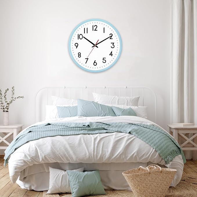 HZDHCLH Wall Clock Silent Wall Clocks Battery Operated 12 Inch Modern Non - Image 6