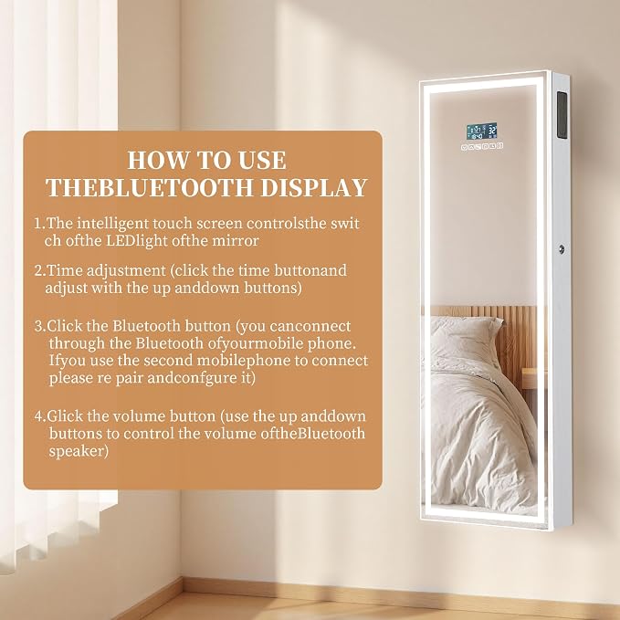 LED Mirror Jewelry Cabinet - Image 9