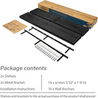 BGMG Wood Floating Shelves 48 inch, Wide Rustic Wooden Wall Shelves - Image 7