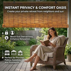 Bamboo Roller Shades for Outdoor Patio - Image 4