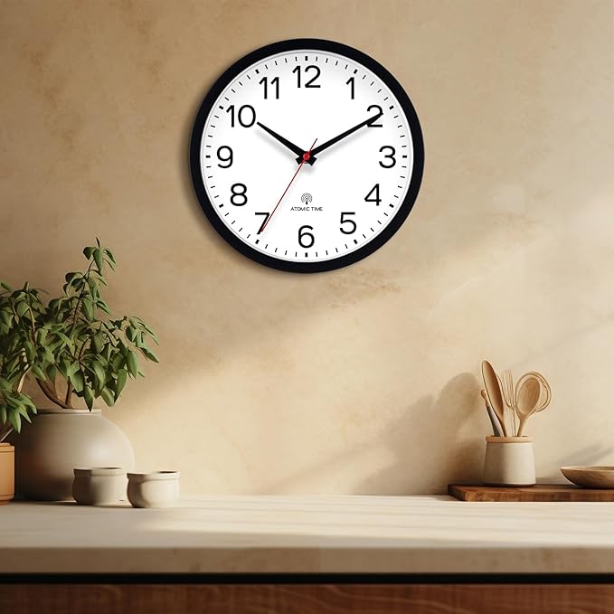 AKCISOT Atomic Black Wall Clock Analog Clocks - Image 7