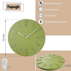Wall Clock, Silent Clock, Wall Clocks Battery Operated， 12 inch Modern Wall - Image 2