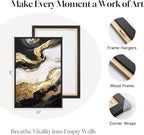Framed Gold Abstract Wall Art Set of 2 - Image 6