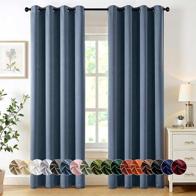 MIULEE Blackout Curtains for Bedroom Living Room 2 Panels, Thermal Insulated by MIULEE