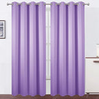 LEMOMO Lilac Blackout Curtains 52 x 84 inch/Lavender Curtains Set of 2 by Lemomo