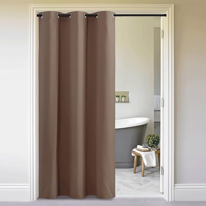 NICETOWN Faux Folding Accordion Doors, Front Door Curtains by NICETOWN
