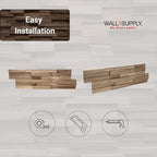 Wall!Supply 3D Wall Panels – Reclaimed Modern Asian Teak Wood – Home Decor - Image 7
