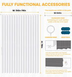 AJAZZ Blackout Accordion Doorway Curtain Set - Image 5