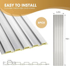 OUZUGIE WPC Acoustic Slat Wall Paneling, Living Room, TV Background, Study Room - Image 3