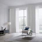 CUCRAF Grayish White Blackout Curtains 96 inch Length 2 Panels Set, Rod Pocket - Image 8