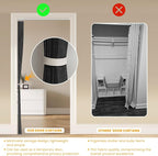 AJAZZ 100% Blackout Accordion Door Closet Curtain Door Curtain Invisible - Image 7