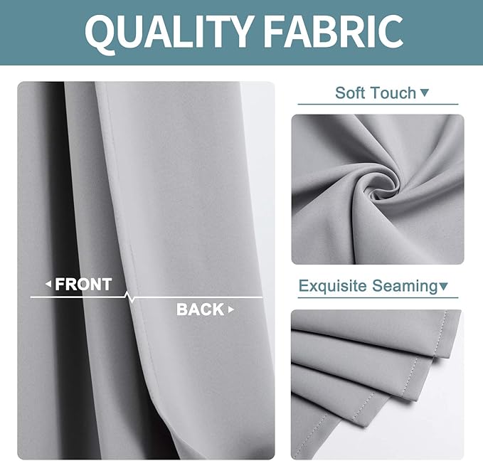 ChrisDowa Blackout Curtains 54 Inches Long - Image 3